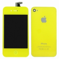 iPhone 4 Behuizing Incl. LCD Geel (voor en achterkant)